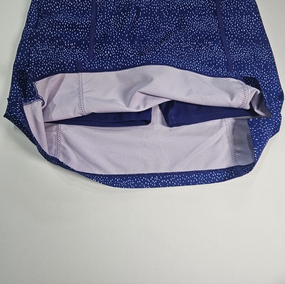 Adidas Golf Skort XS Purple White Microdot Inner Shorts Preppy Tennis Activewear - Picture 6 of 9
